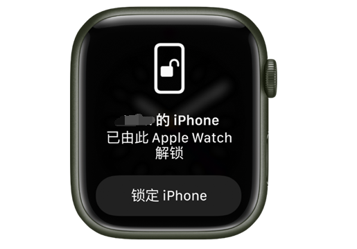 黑龙江苹果手机维修分享用 AppleWatch 解锁配备面容 ID 的 iPhone方法 